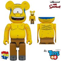 BearBrick Simpsons CYCLOPS WIGGUM 400% &amp; 100%