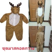 พร้อมส่งจากไทยชุดกวางเรนเดียร์สำหรับเด็ก4-7ขวบ