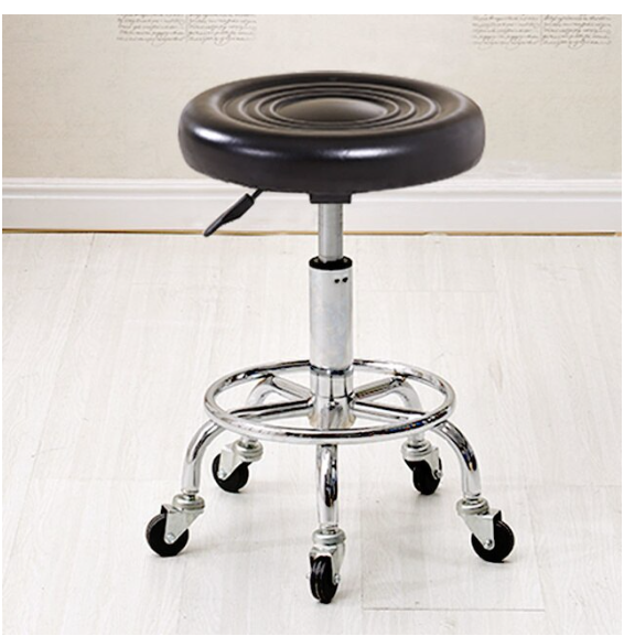 Home Office Stool Rotating Chair Adjustable Height Armless and Backless