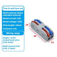 ขั้วต่อแบบพุชอิน422 SPL-2/3ตัวที่เชื่อมต่อสายไฟได้สายตัวนำแบบสปริงเชื่อมต่อแบบตัวเชื่อมเดินสายอเนกประสงค์ขนาดกะทัดรัด