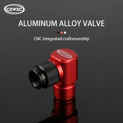 CXWXC CO2 Inflator Bicycle Pump CNC Aluminum Bike Pump Schrader Presta Valve For MTB Road Bike Bike Emergency Accessories