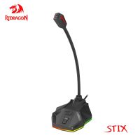 REDRAGON STIX GM99 USB Microphone RGB Desktop Studio Office Speech Professional Audio Wired Microphones for PC Computer laptop