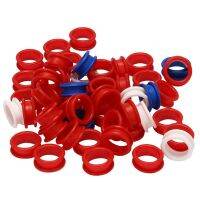 50Pcs Silicone Finger Rings for Any Scissors Inserts Haircutting Styling Tools Accessories Mix Colors