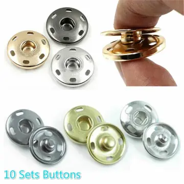 5Set Detachable Snap Fastener Metal Buttons For Clothing Jeans