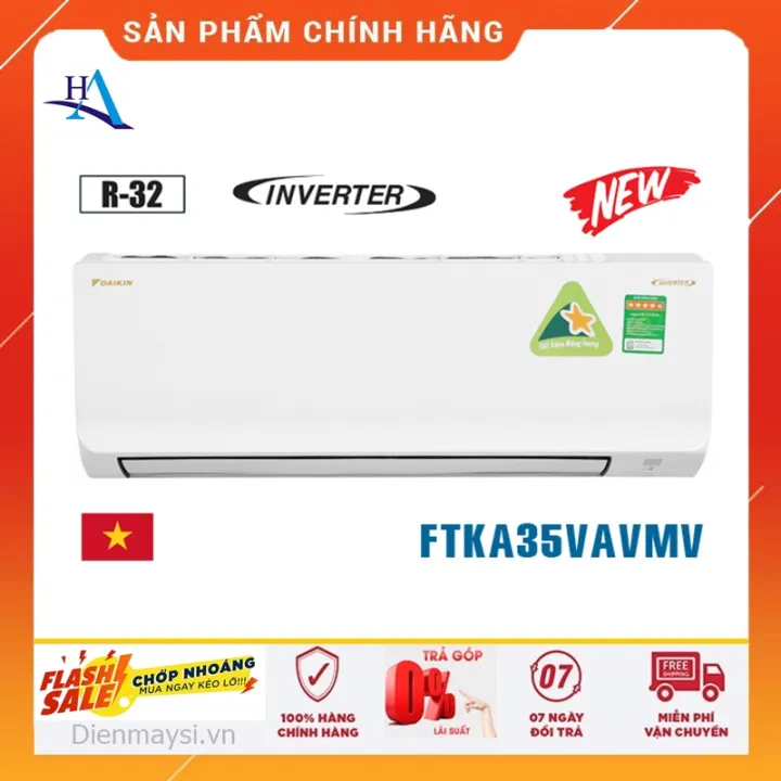 Máy lạnh Daikin inverter 1.5 HP FTKA35VAVMV (Miễn phí giao tại HCM-ngoài tỉnh liên hệ shop)