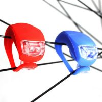 ₪☾♛ LED Silicone Bicycle Front Rear Light Set 3 Modes Waterproof MTB Mountain Road Bike Cycling Headlight Tail Warning Lamp