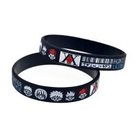 Anime Hunter X Hunter Sport Bracelets Cartoon Hisoka Kurapika Killua Hunter License Pattern Silicone Bracelet Fans Pulseras