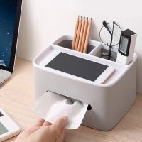 Multifunctional Portable Toilet Paper Box Tissue Holder Case Desk Storage Box Home Organizer Space Saver Bathroom Accessories