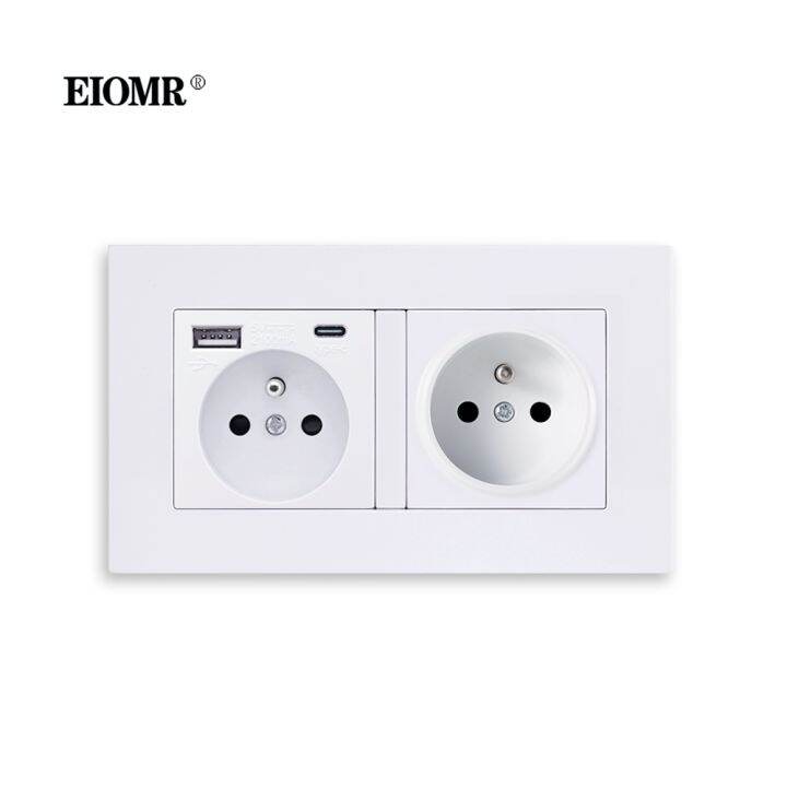 new-popular89-eiomr-ภาษาฝรั่งเศสคำ-usb-double16a-5v-2100ma-usb-พอร์ตซ็อกเก็ตไฟฟ้า146mmx86mmstandard-ประเภท-coutlet