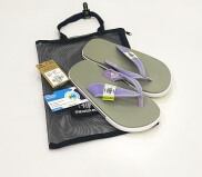 New - Dép Sneaker Buzz xám quai tím xỏ ngón chính hãng - 1SB0016