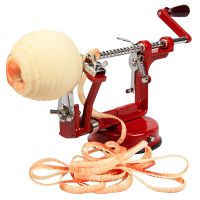 2019 Apple Peeler and Corer by Cucina Pro - Long Lasting Chrome Cast Iron with Countertop Suction Cup Graters  Peelers Slicers