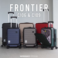 (กระเป๋าเปิดหน้า) SWISHNAVY กระเป๋าเดินทาง รุ่น FRONTIER C106 C109 ขนาด 20 24 28 นิ้ว ใส่แท็บเล็ต ใส่โน้ตบุ๊ค