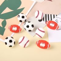 9Pcs/Box Sport Stationery Pins Office Accessories Cute Football Pushpins Decorative Basketball Thumb tacks for School Cork Board Clips Pins Tacks