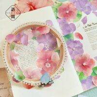 [COD] Yuxian flower petals die-cut tape old language series hand-painted fresh hand account stickers pieces into 8 styles