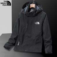 THE NORTH FACE TNF ฤดูใบไม้ร่วงและฤดูหนาวแจ็คเก็ตผู้ชายหลวมกันน้ำที่ถอดออกได้หมวก Windproof ขนาดบวกเพื่อให้อบอุ่น