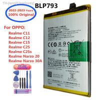 New 100 Orginal OPPO Battery BLP793 6000mAh For Oppo Realme C11 C12 C15 C25 C25s Narzo 20 Narzo 30A Phone Replacement Batteries new brend Clearlovey