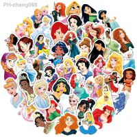 10/30/50pcs Cartoon Disney Cute Princess Stickers Aesthetic Decal Decoration Laptop Motorcycle Luggage Car Sticker for Girl Kid