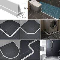 【YF】▣  1PC Gray Retaining Strip Collapsible Shower Threshold Dam and Retention System And