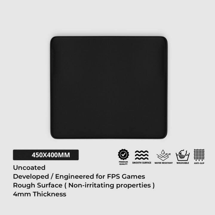 Pure black 450x400x4mm professional e-sports Mousepad game Mousepad ...