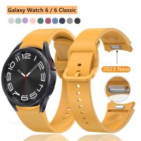 【CC】☞☾  Silicone for 6 classic 43mm 47mm Watch6 5 4 40mm 44mm 5Pro 45mm No Gaps Soft Correa Official