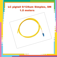 สายไฟเบอร์ออฟติกพิกเทล LC-Pigtail Single-mode 9/125um(G652D) OD:3.0mm, PVC 1.5M สีเหลือง