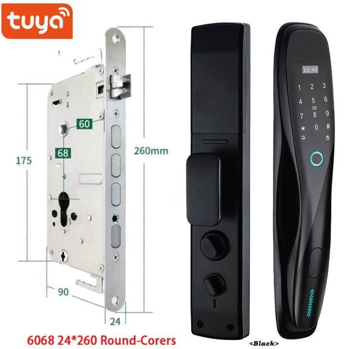 ประตูล็อคอัจฉริยะ-tuya-zigbee-wifi-รีโมทควบคุมการรู้จำไบโอเมตริกซ์รหัสผ่านโดยใช้ลายนิ้วมือล็อกปลดล็อกแอพการ์ด-ic