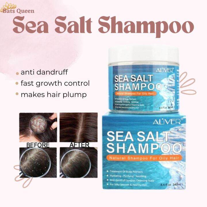 Authentic Sea Salt Shampoo Anti Dandruff Hair Treatment Shampoo For