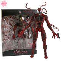 EAURA ชิ้นส่วน PVC การ์ตูนเปลี่ยนแปลงได้ลายอะนิเมะ Carnage ตกแต่งรถรูปปั้นตุ๊กตาขยับแขนขาได้ Venom โมเดลฟิกเกอร์ของเล่นโมเดลสะสม