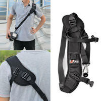 สายสะพายกล้องกันลื่นแบบคล้องพาดไหล่ Quick Strap Rapid Shoulder Strap  FOCUS DSLR SLR สีดำ  ปรับความยาวสายได้สะดวก  ช่วยให้สามารถยกกล้องขึ้นมาได้อย่างรวดเร็ว เบา ใช้งานง่าย ทนทาน