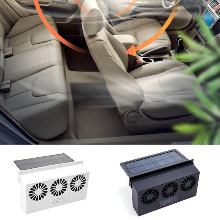 3 Fan Solar Pendingin Mobil Depan/Belakang Jendela Radiator Exhaust Fan