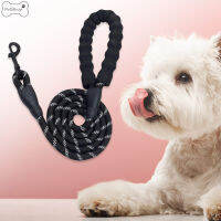 PetStbuyi สายจูงปลอกคอสุนัขไนลอนสีฟ้าอ่อนสีแดง/สีดำ/สายจูงสำหรับงานหนักพร้อมมิเตอร์ความยาว1.5สำหรับ GG-MY ตั้งแคมป์สุนัขเดินขนาดกลางและขนาดใหญ่
