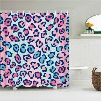 Geometric Pattern Waterproof Bathroom Curtain Bathroom Sexy Leopard Print Shower Curtain