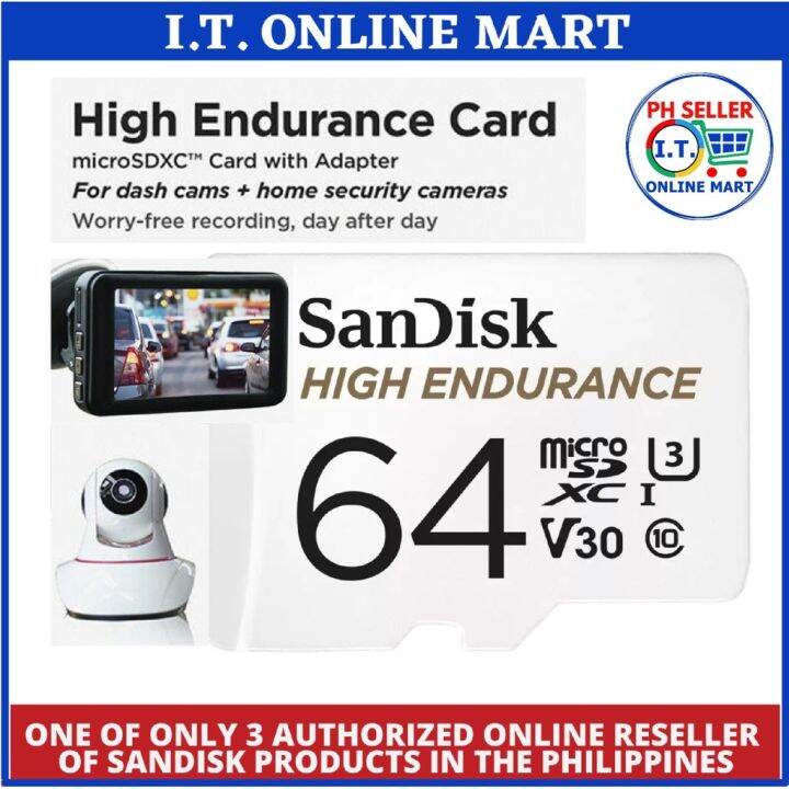 Sandisk 64GB High Endurance Micro SD Card for Dashcam and CCTV Loop