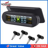 WDGOOD หน้าจอ LCD แสดงแรงดันลมยาง,หน้าจอ LCD ค่า USB พลังงานแสงอาทิตย์ TPMS 0-8บาร์การแจ้งเตือนเสียง