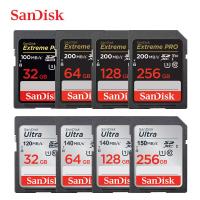 Sandisk SD การ์ด32GB 64GB 128GB การ์ดความจำ256GB เมกะไบต์/วินาที U1เมกะไบต์/วินาที U3 V30 4K สำหรับกล้อง Canon Nikon SLR ที่ถ่ายวิดีโอ4K