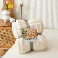 สีทึบฤดูหนาว Warm Lamb Fleece ผ้าห่มคู่กำมะหยี่โซฟาผ้าห่มหนาและนุ่ม,Coral Fleece Bed ผ้าห่มสำหรับเครื่องนอน