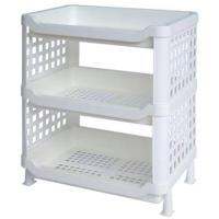 ??พร้อมส่ง!! ชั้นวางของ 3 ชั้น MICRON 5883 สีขาว ชั้นวางของในครัว KITCHEN RACK MICRON 5883 3TIER PLASTIC WHITE