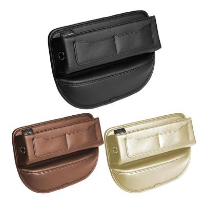 Car Seat Organizer PU Leather Front Seat Filler Box Space-Saving Vehicle Storage Tool for Trucks RVs SUVs and Other Vehicles usual