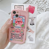 เคสโทรศัพท์มือถือ3มิติสำหรับ IPhone 11 12 13 14 Pro Max เคสมือถือลายการ์ตูนน่ารักสีชมพูบีเวอร์ตัวเล็กสำหรับเป็นของขวัญเด็กผู้หญิง