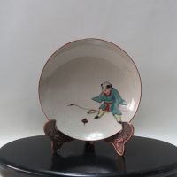 antique hand-painted porcelain plate มี 2 ลาย จานเก่าน่าสะสม