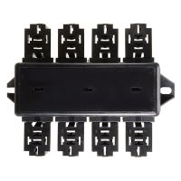 20 Slot Blade Fuse Holder 8 Way Relay Box Circuit Protector Distribution Block Car Fuse Relay Holder Fuses Accessories