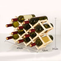 Foldable Wooden Wine Bottle Holder Wine Shelves Holds 3610 Bottles Rack Home Accessories