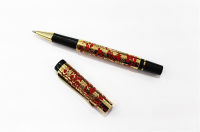 Jinhao 5000 Red And Golden Roller Ball Pen Century Dragon Embossed luxury writing gift pens