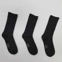 [Masterpolo] 1 Pair Uni Grey Long Casual Thick Sock Work Socks Stokin Cotton Stoking Tebal Panjang