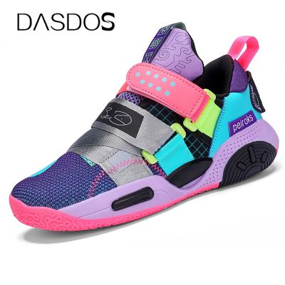Kids Basketball Tennis Shoes Children Sneakers for Big Girls and Boys Toddlers Sports Flats Non-Slip Sole 7-15Y Size 30-40#