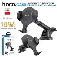 Hoco CA60 ที่วางโทรศัพท์ในรถยนต์ Aspiring infrared sensor wireless charging car holder ใหม่ล่าสุด สินค้าของแท้100%