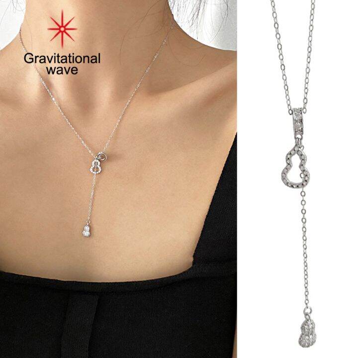 gravitational-wave-clavicle-chain-ฝีมือดี-fade-resistant-สวมใส่-elegant-anti-rust-คอตกแต่งอุปกรณ์เสริม-y-รูปร่างบางสร้อยคอสำหรับชีวิตประจำวัน