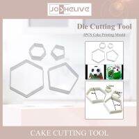 【lz】✓✁  Hexagon Futebol Plástico Cookie Cutter Sugar Fondant Bolo Decoração Mold Acessórios de cozinha Hot