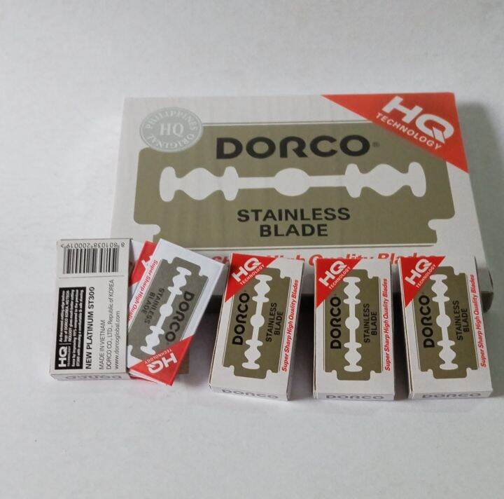 DORCO BLADE ORIGINAL 10 BLADES PER PACK/100 BLADES IN A BOX Lazada PH