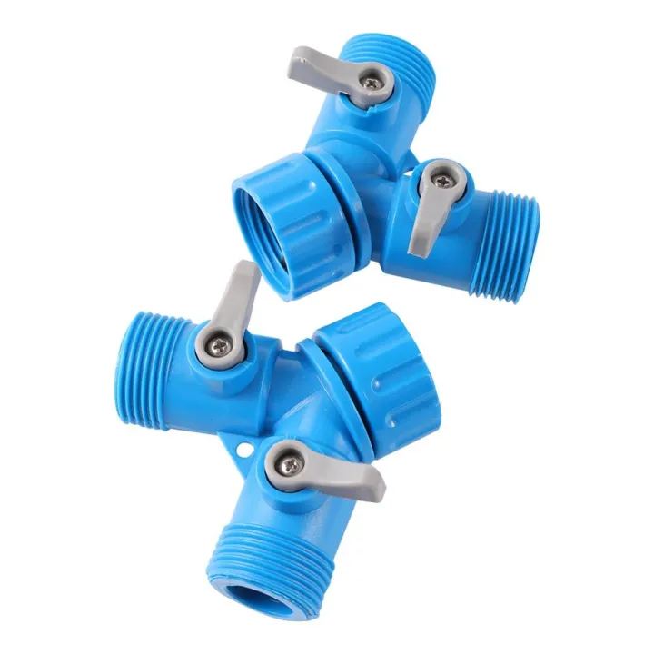 2-way-splitter-water-flow-plumbing-fittings-agriculture-greenhouse-water-cooling-fittings-y-valve-3-4-inch-male-thread-1-pc